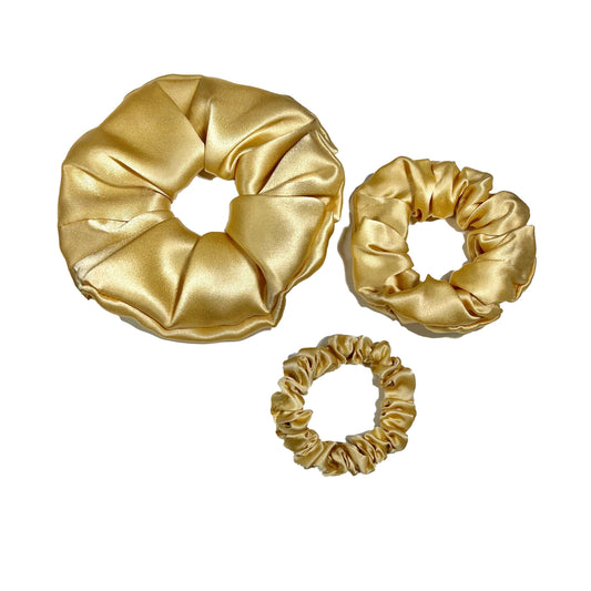 Soft Gold Scrunchies