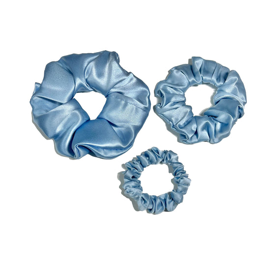 Calm Blue Scrunchies